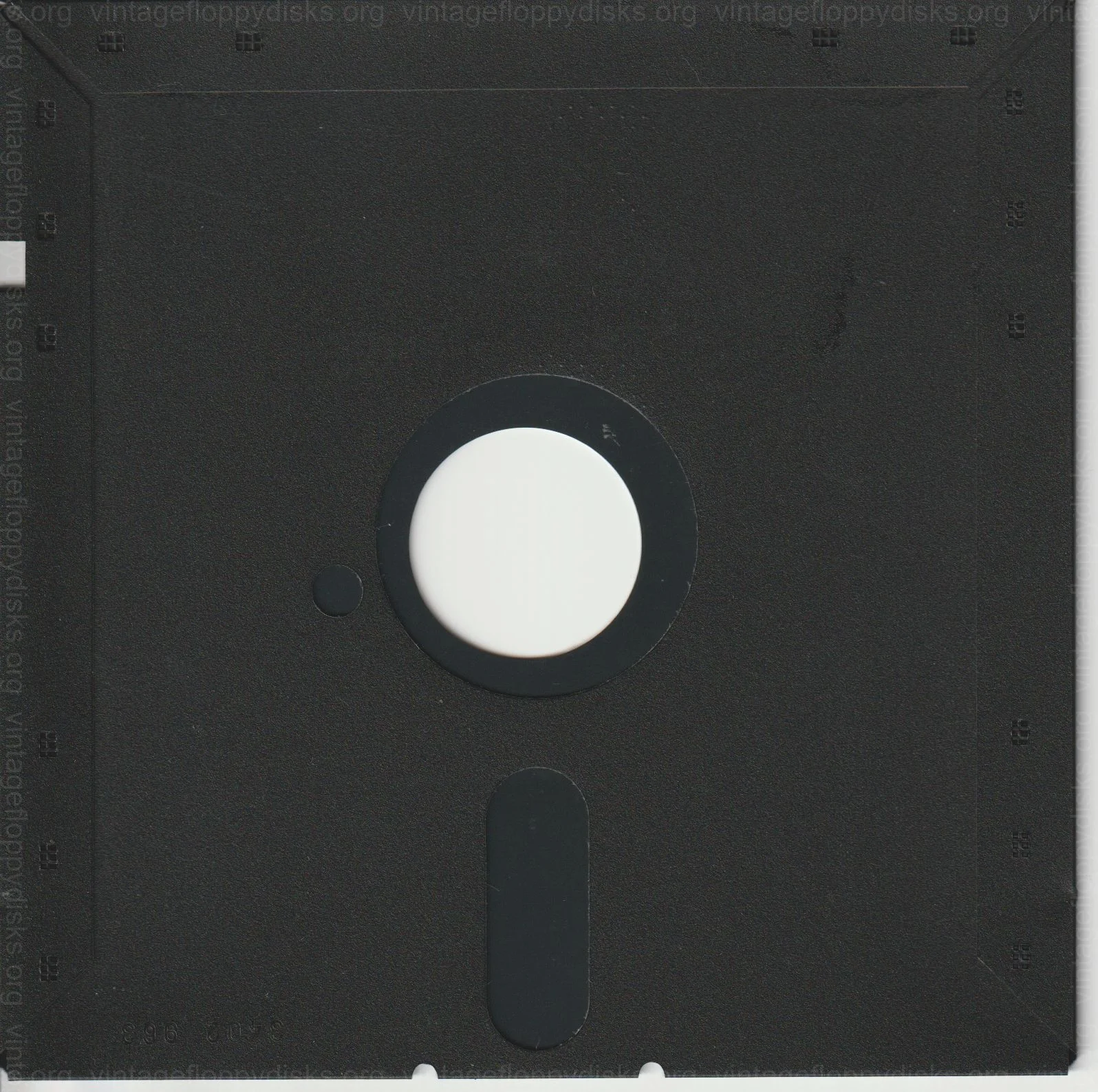 a vintage floppy disk from Alcatel. Cat. no.: A12-525-0001-001 - Back