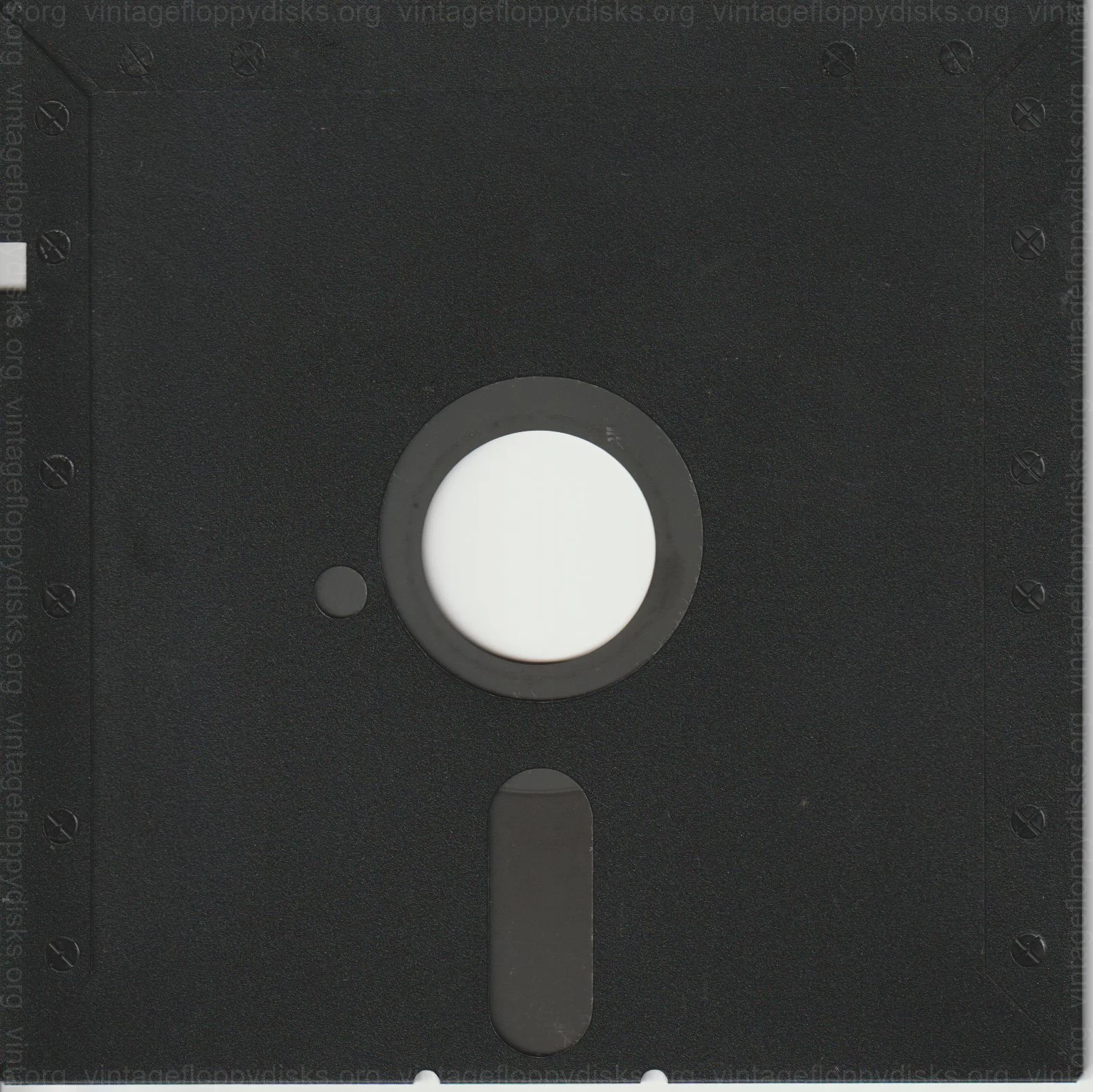 a vintage floppy disk from Generic. Cat. no.: XX-525-0003-001 - Back