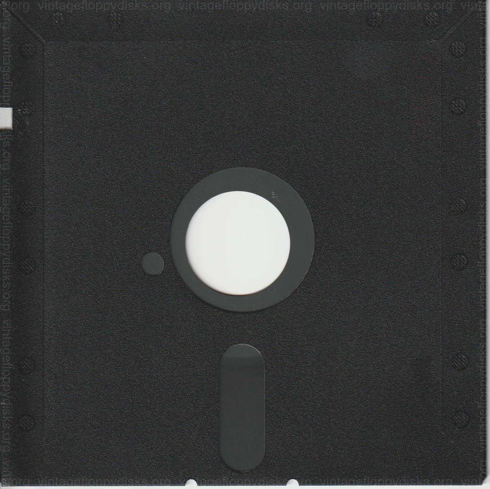 a vintage floppy disk from Generic. Cat. no.: XX-525-0004-001 - Back
