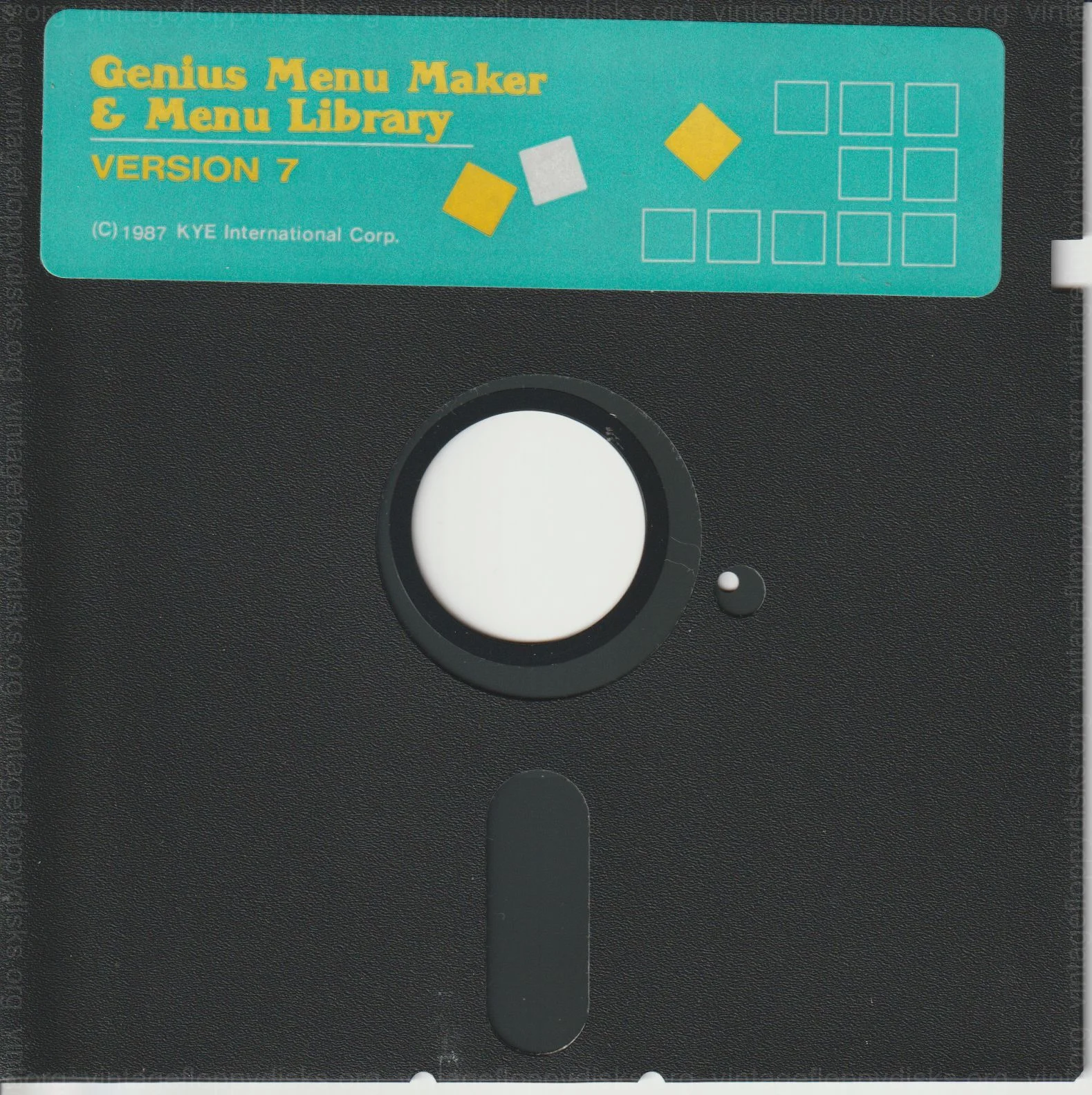 a vintage floppy disk from Genius. Cat. no.: G7-525-0001-001