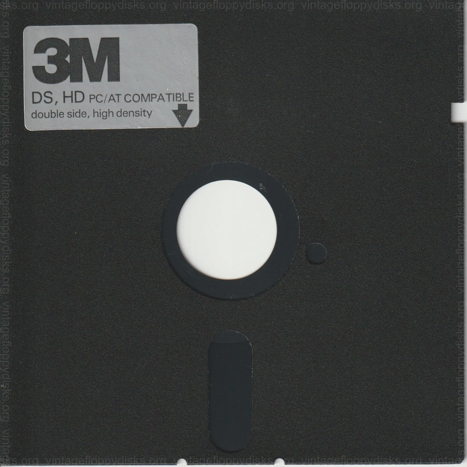 a vintage floppy disk from 3M. Cat. no.: 3M-525-0010-003