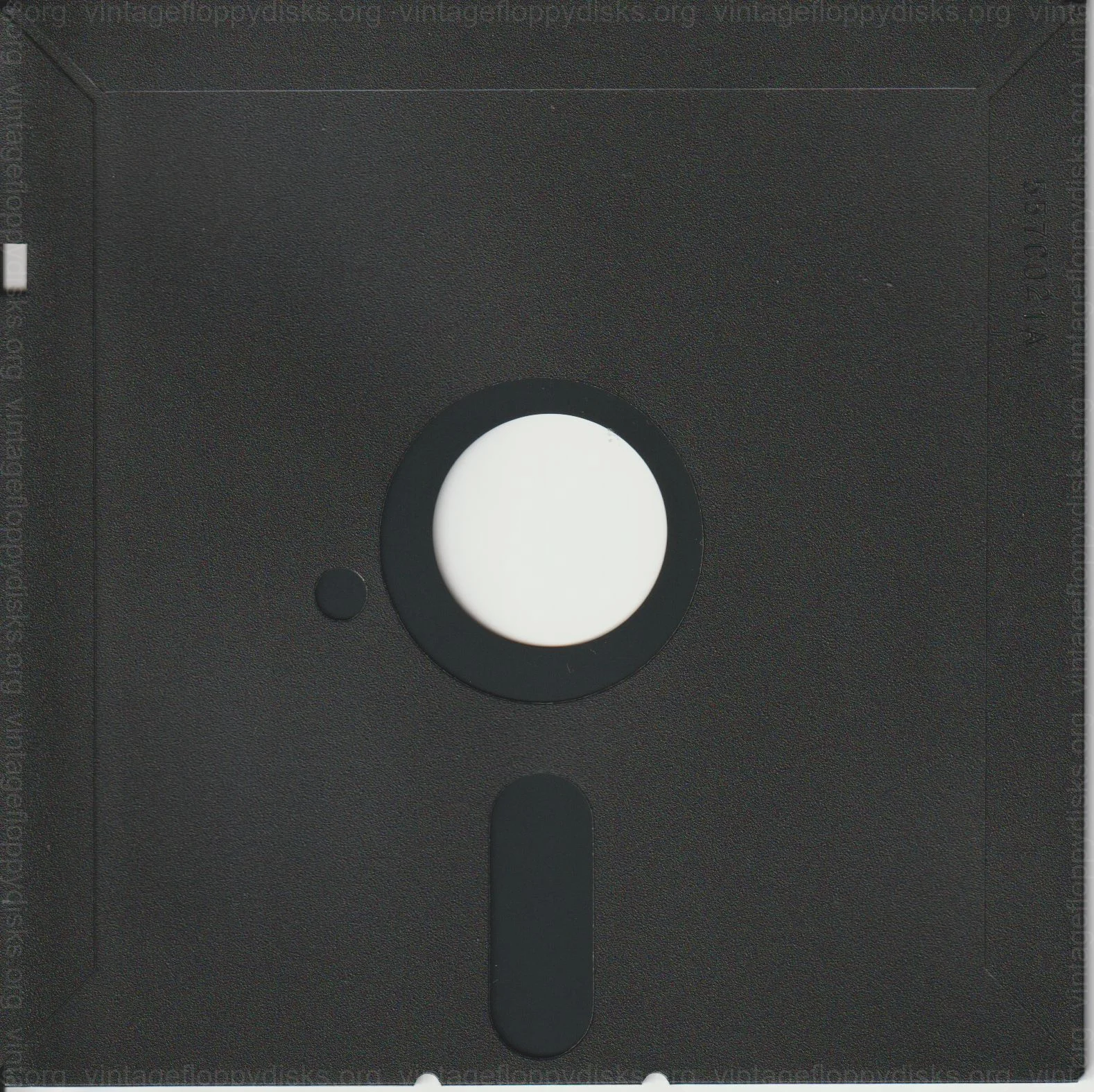 a vintage floppy disk from BASF. Cat. no.: B1-525-0002-001 - Back