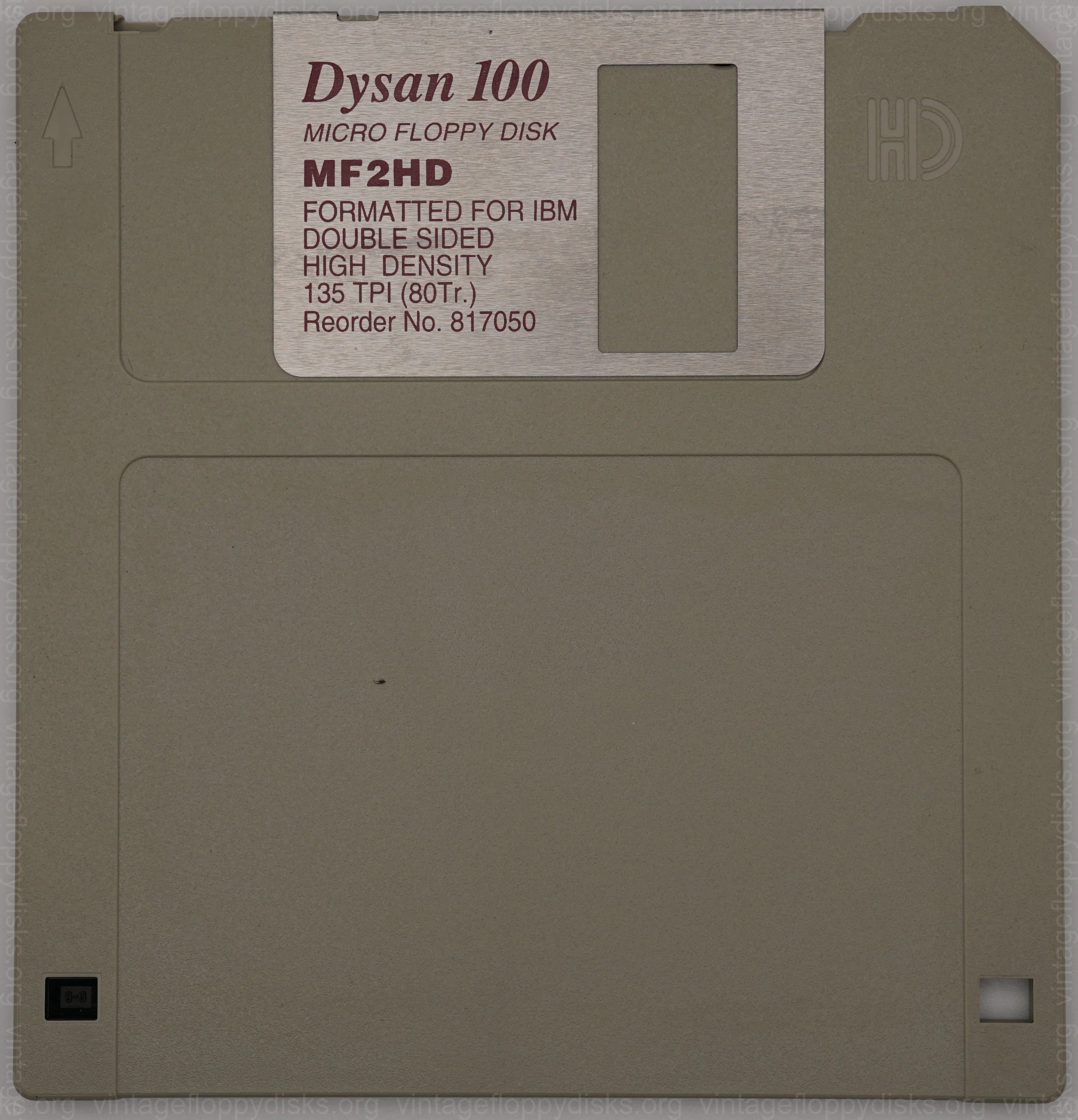 Disk D1-35-0002-001 - Front