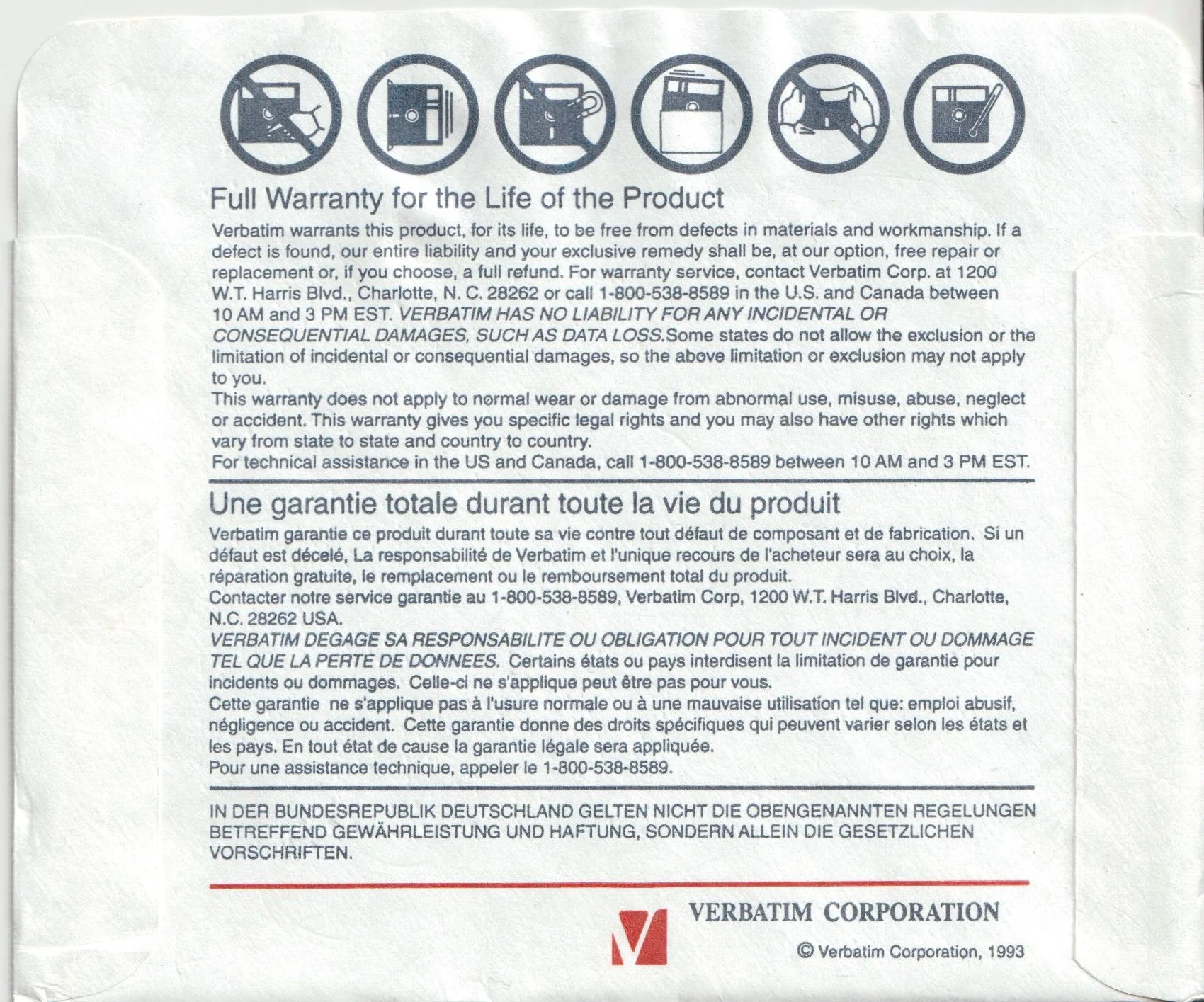 Sleeve V1-525-001 - Back